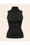 High Collar Sleeveless Lycra Blouse - 8