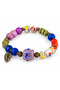 Colorful Beaded Leaf Detailed Bracelet – Stylish Daily Accessory with Ethnic Patterns - 2