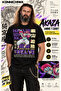 Demon Slayer Akaza Tanjiro Nezuko Zenitsu Inosuke Printed Black T-Shirt Tee Tshirt – Anime Crew Neck - 2
