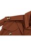 Girl's Buttoned Trench Coat with Belt and Raincoat - 5