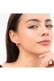 Xuping Gold Pearl Twist Hoop Earrings - Vintage Elegant Non-Tarnish Anti-Allergic Vibrant Color Fade-Resistant Stylish Gift New Season Trend Women's Earrings