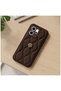Oppo Reno14 F Compatible Case Camellia Leather Case Brown - 4