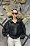 Embroidered Stand Collar Tencel Design Zippered Jacket Sun527