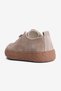 Women's Genuine Suede Loafer with Rubber Laces and Crepe Sole Olin Mink - 4