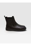 Brown Shiny Leather (Bracly) Women's Boots with Rubber Detail - 7