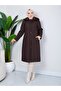 110 cm Quilted Coat with Detachable Hood Bitter Brown Hnt2805 - 4