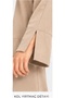 Textured Modal Crew Neck Set with Slit Details - 5