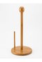 Bamboo Paper Towel Holder Round Base Countertop Roll Towel Stand 31 cm - 7