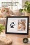 4 Pieces Cat and Dog Paw Print Photo Frame – Pet Memory Frame with Inkless Printing Kit, Paw Print Frame Paw Print Frame