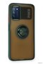 Zngzrmll Newface Redmi 9t Case Montreal Silicone Cover with Ring (205931) - Green - 2