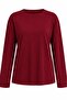 Burgundy Crew Neck Relaxed Fit Blouse - 24151 - 2