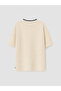 Two Mt Shop Quality Lcw Kids Beige Oval Collar Boys' T-Shirt - 5