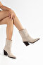 Women's Cowboy Boots with Stud Detail, Pointed Toe, Thick Heel Western Boots - 2