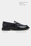 Vega Black Waterway Crocodile Genuine Leather Penny Band Detail Flat Sole Women's Loafer - 2
