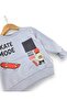 Boys' Seasonal 1-2-3-4 Years Old Skateboard Printed 2 Threaded Top and Bottom 2-Piece Compact Set - 4
