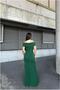 Halter Detailed Evening Dress Stone Dress Collar - 3