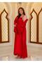 Special Design Full Satin Hooded 2-Piece Long Dressing Gown and Nightgown Set (Boxed) - 3
