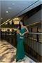 Heart Fish Evening Dress with Straps and Collar Cutout