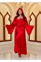 Special Design Full Satin Hooded 2-Piece Long Dressing Gown and Nightgown Set (Boxed)