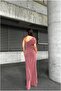 One-Slit Evening Dress Off-The-Shoulder Dress - 3