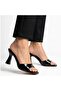 Jova Black Patent Leather Heeled Slippers - 4