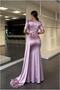 Satin Evening Dress Fabric Dress Collar Double Breasted - 2
