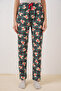 4323 patterned pajama bottoms - emerald green - 4