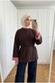 Women's Striped Detailed Collar and Wide Cuff Belted Tunic 70 cm - 4