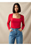 Regular Fit T-shirt with Square Neck