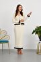 Stylish Button Detailed Knitwear Dress