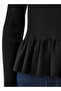 Regular Fit Polo Peplum Top with Ribbed Design - 7