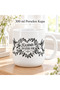 The Most Beautiful Place in My Heart Written Mug 300 ml Porcelain Flower and Bird Pattern Coffee Tea Cup Gift for Lover and Spouse - 6