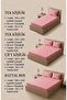 Striped Patterned Elastic Sheet Set - Single/Double/King Size - 4