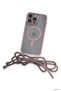 Zngzrmll Newface iPhone 13 Pro Max Case Divo Strap Magsafe Cover (233106) - Pink - 3