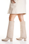 Women's Leather Suede Embroidered Dual-Use Boots / Boots with Removable Covers - 3