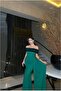 Crepe Fish Strapless Evening Dress Fabric Dress Cut - 3