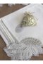 Tableware Set Lady Gardenya Linen Dinner Set 160X220 Table Set for 12 People 26 Piece Runner Set Cream - 4