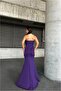 Flexible Lycra Maxi Strapless Evening Dress Fabric Dress - 3