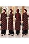 Shirt Collar with Buttons All Over, Oversize Textured Tunic - 2
