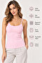 Women's 2-Pack 95% Cotton Ribbed Thin Strap Tank Top - Flexible Soft Everyday Undergarment - 7
