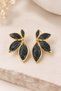 Women's Enamel Leaf Flower Earrings - 3