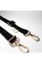 iPhone 18 Pro Max Black Canvas Phone Strap Lino Black Gold Strap Phone Case - 2