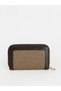 Brown Straw Look Women's Wallet