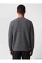 Anthracite Regular Fit V-Neck Men's Knitwear Cardigan - 4