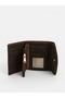 Brown suede look women's wallet - 4