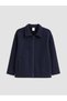 Navy Blue Boy's Zippered Cardigan