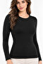 Women's 2-Pack 95% Cotton Crew Neck Long Sleeve Basic Top - Flexible Soft Everyday Underwear - 5