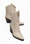 Women's Cowboy Boots with Western Stitching Detail, Pointed Toe, Thick Heel Boots - 5