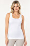 Women's 3-Pack 95% Cotton Square Neck Thick Strap Basic Undershirt - Flexible Soft Everyday Undergarment - 3