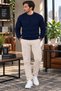 Men's Sports Brass Knit Detailed Sweater - 3